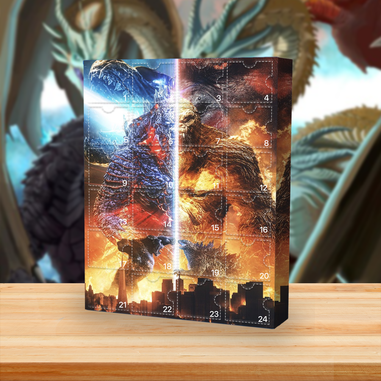 Godzilla Advent Calendar -- The One With 24 Little Doors