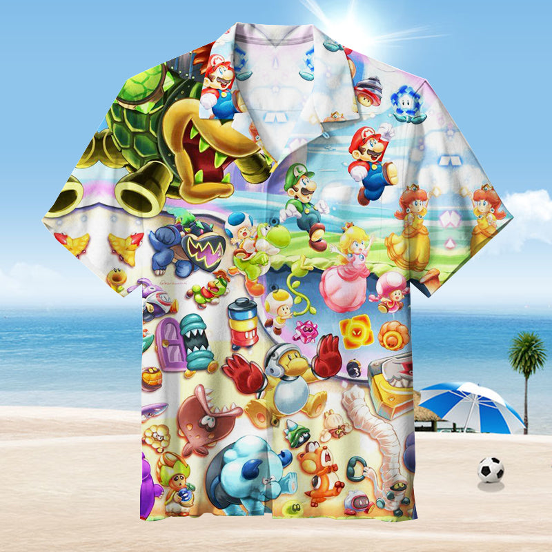 Super Mario |Unisex Hawaiian Shirt