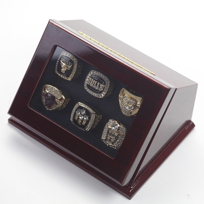 NBA Chicago Bulls championship rings set of 6